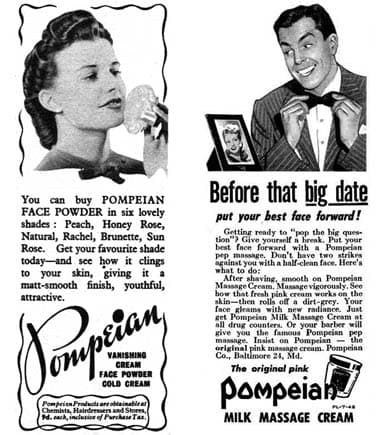 1943 1946 Pompeian products
