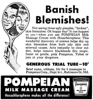 1958 Pompeian Milk Massage Cream