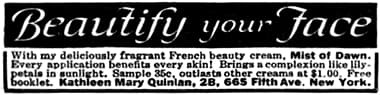 1921 Quinlan Mist of Dawn Beauty Cream