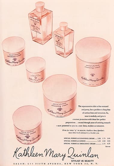 1945 Quinlan Special Formula cosmetics