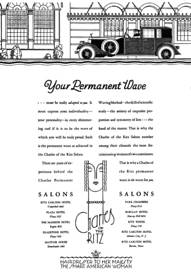 1928 Charles of the Ritz permanent waves