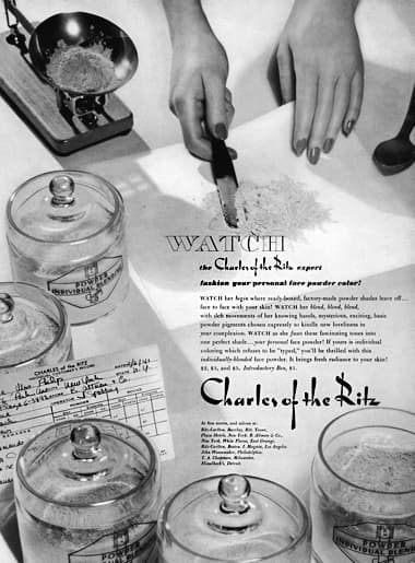1941 Charles of the Ritz powder bending