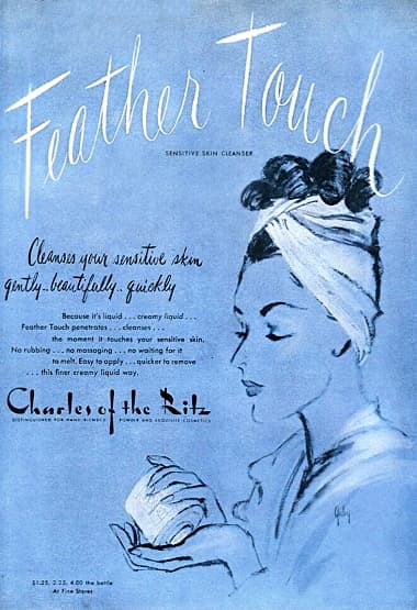 1945 Charles of the Ritz Feather Touch Cleanser