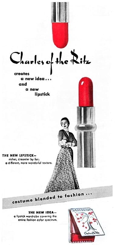 1948 Charles of the Ritz Lipstick Wardrobe