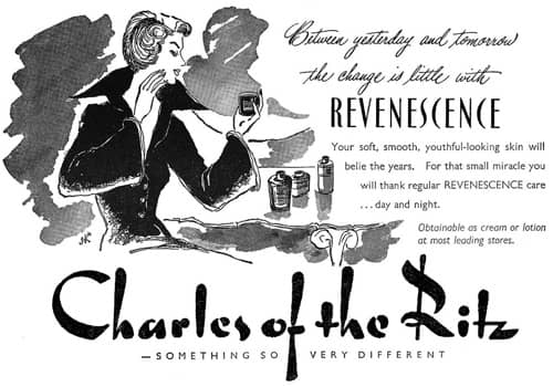 1950 Charles of the Ritz Revenescence Cream and Lotion