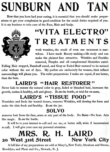 1903 Rose Laird Vita Electro Treatment