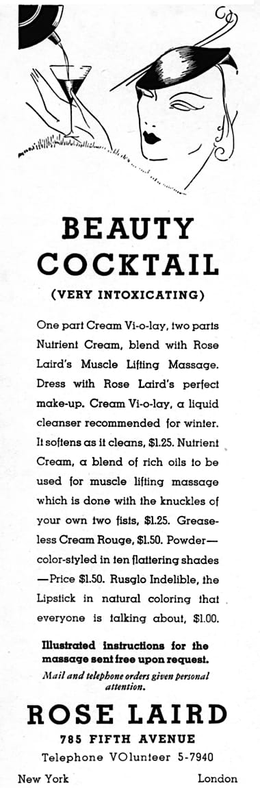 1934 Rose Laird Beauty Cocktail