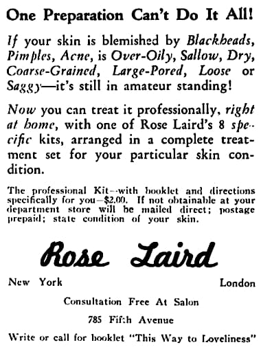 1937 Rose Laird Professional Kit