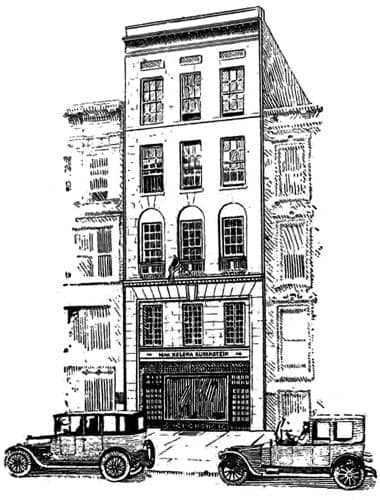 1919 Drawing of the New York salon