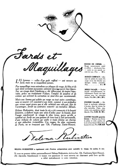 1922 Helena Rubinstein Fards et Macquillages