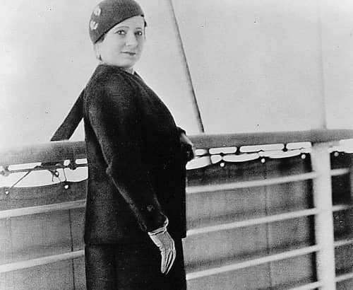 Helena Rubinstein on a transatlantic trip