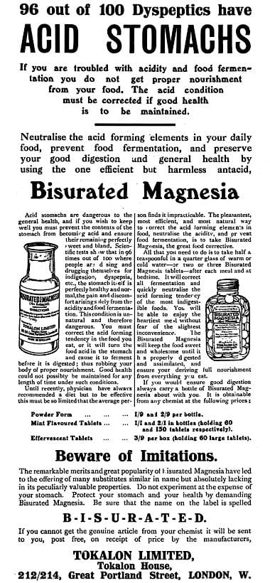 1914 Tokalon Bisaturated Magnesium