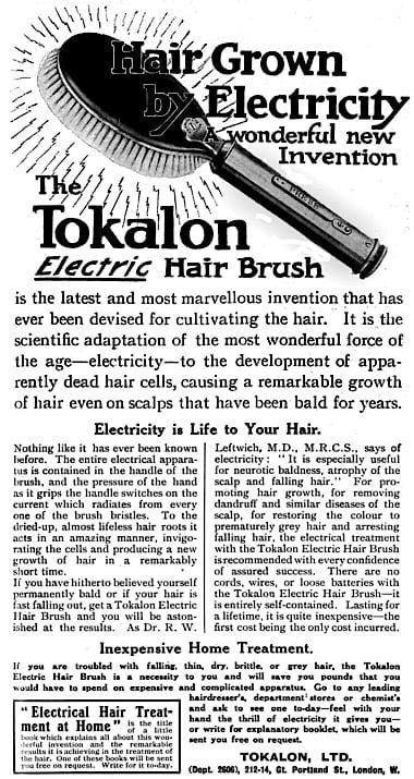 1914 Tokalon Electric Hair Brush