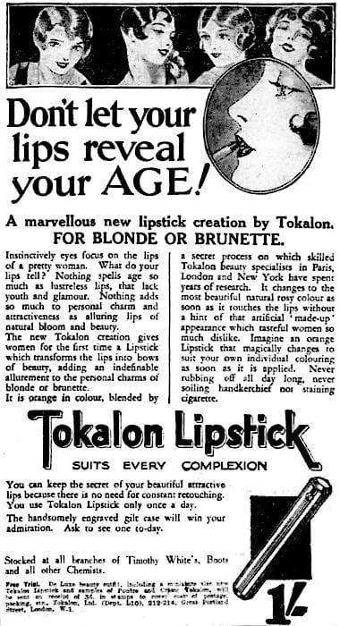 1929 Tokalon Lipstick