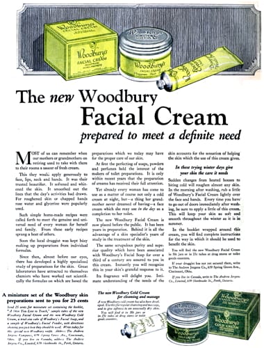 1920 Woodbury Cold Cream and Facial Cream