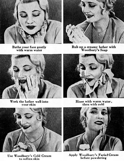 1931 Woodbury facial routine for normal skin