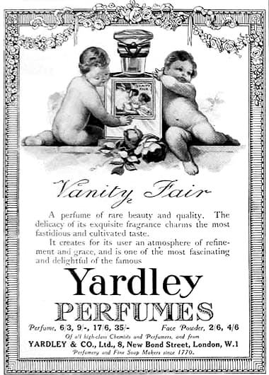 1918 Yardley perfumes