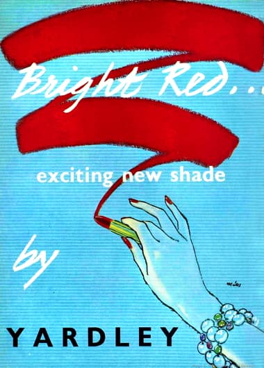 1952 Yardley Bright Red
