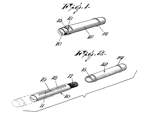 1917 Kendall lipstick case patent