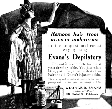 1919 Evans Depilatory