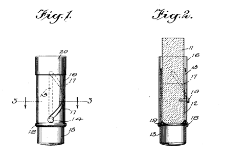 1924 Kendall lipstick case patent
