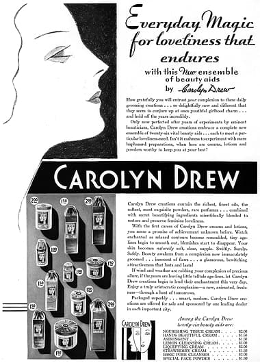 1932 Carolyn Drew products