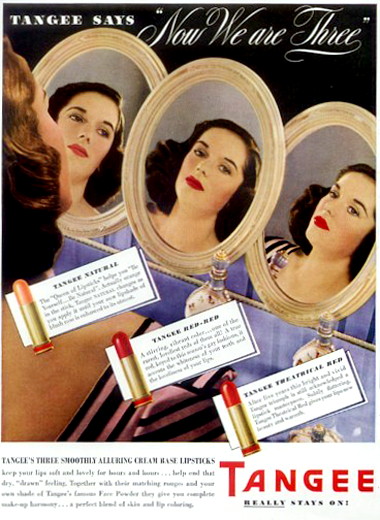 1941 Tangee lipsticks
