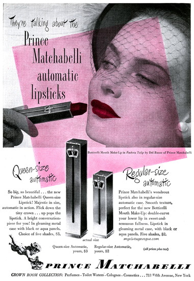 1947 Prince Matchabelli Automatic Lipstick