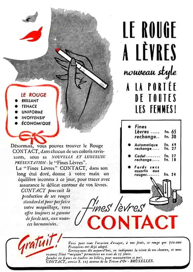 1949 Contact lipsticks
