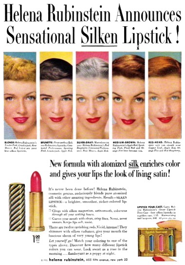 1950 Helena Rubinstein Silken Lipstick