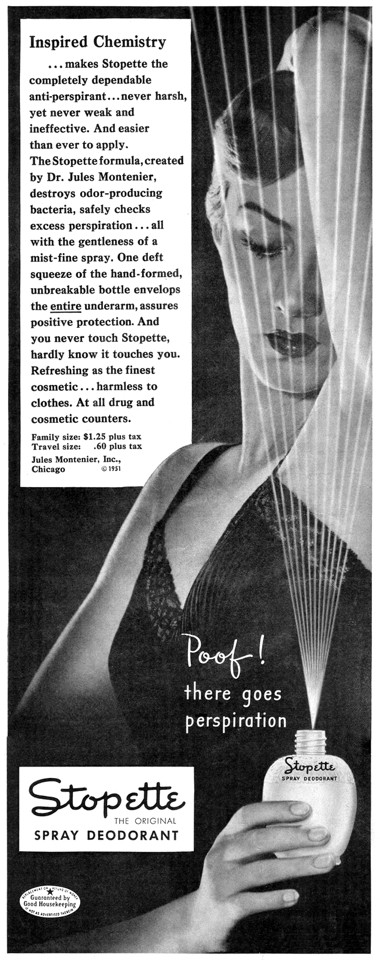 1951 Stopette Spray Deodorant