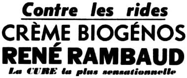 1954 Rene Rambaud Creme Biogenos