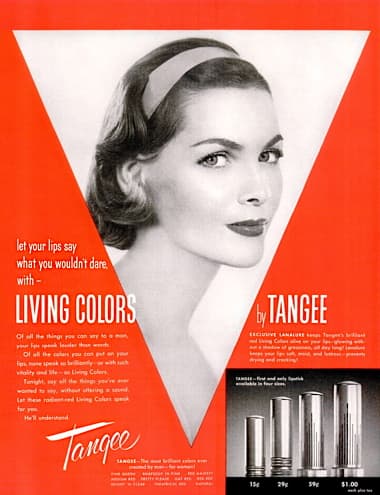 1955 Tangee lipsticks