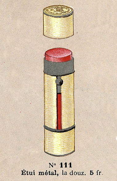 Bourjois lipstick in metal case