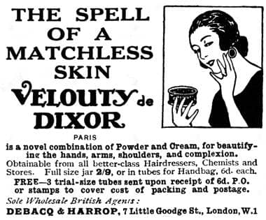1923 Dixor Velouty Powder Cream