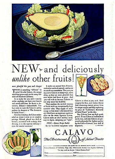 1930 Calavo avocados