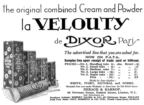 1931 Dixor Velouty Power Cream