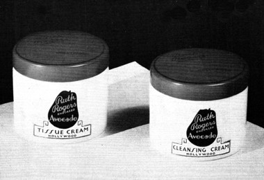 1933 Ruth Rogers Avocado Tissue Cream and Cleansing Cream