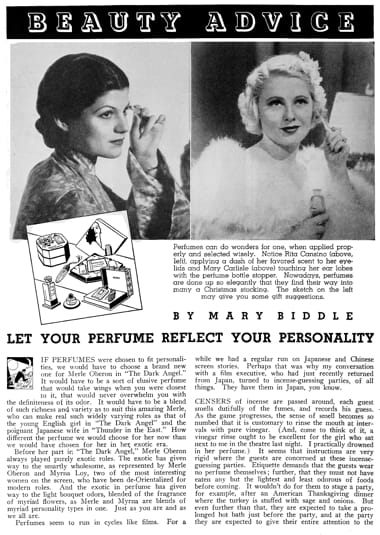 1935 Let your perfume suit your personality
