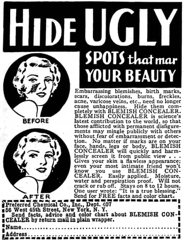1936 Preferred Chemical Blemish Concealer