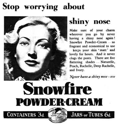 1938 Snowfire Powder Cream