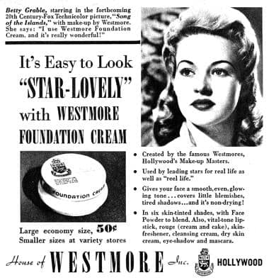 1942 Westmore Foundation Cream