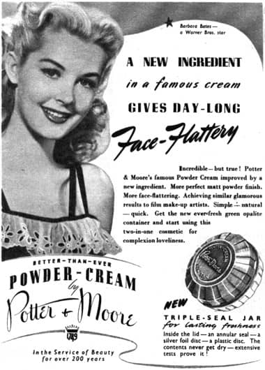 1949 Potter and Moore Powder-Cream