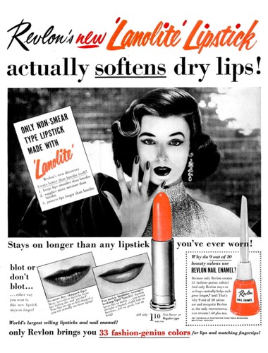 1954 Revlon Lanolite Lipstick