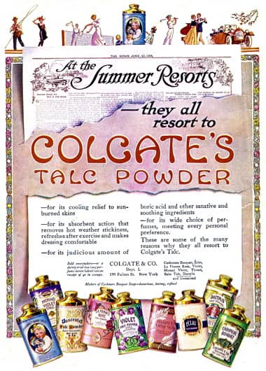 1915 Colgate Talc Powder