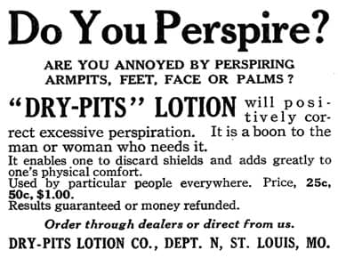 1915 Dry-Pits Lotion