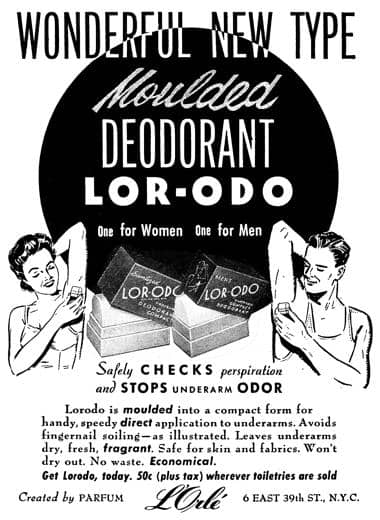 1945 Lor-Odo deodorant stick