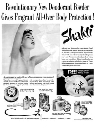1950 Shakti Deodorant Powder