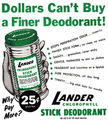 1956 Lander Stick Deodorant