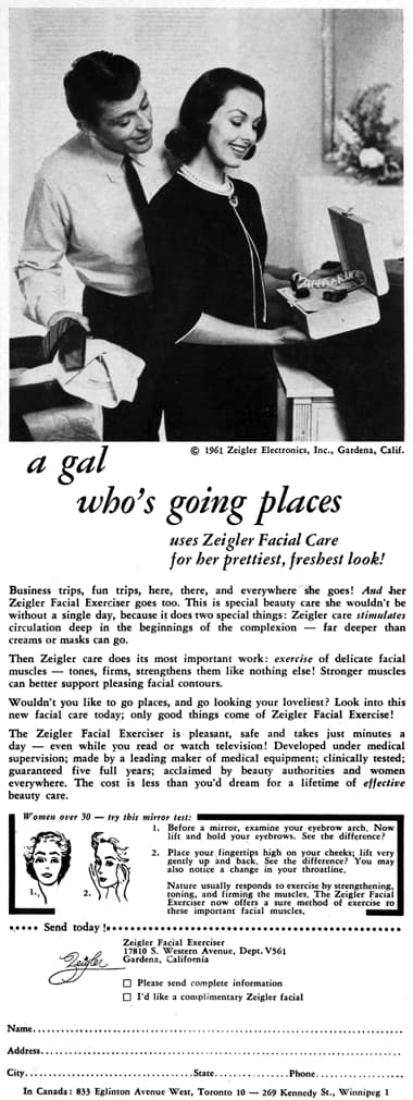 1961 Zeigler Facial Exerciser